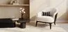 Fauteuil en bouclette fausse fourrure Tapissée - Boucles Blanches - Luc image 7
