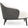 Fauteuil en bouclette fausse fourrure Tapissée - Boucles Blanches - Luc image 7