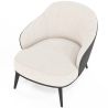 Fauteuil en bouclette fausse fourrure Tapissée - Boucles Blanches - Luc image 7