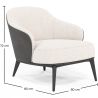 Fauteuil en bouclette fausse fourrure Tapissée - Boucles Blanches - Luc image 7