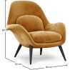 Fauteuil en velours - Uyere image 7