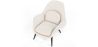 Fauteuil en bouclette fausse fourrure Tapissée - Boucles Blanches - Uyere image 7