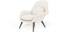 Fauteuil en bouclette fausse fourrure Tapissée - Boucles Blanches - Uyere image 7