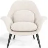 Fauteuil en bouclette fausse fourrure Tapissée - Boucles Blanches - Uyere image 7