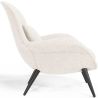 Fauteuil en bouclette fausse fourrure Tapissée - Boucles Blanches - Uyere image 7
