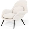 Fauteuil en bouclette fausse fourrure Tapissée - Boucles Blanches - Uyere image 7