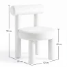 Chaise de Salle à Manger - Tapissée en Velours - Rhys image 7
