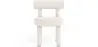 Chaise de salle à manger en bouclette fausse fourrure Tapissée - Boucles Blanches - Rhys image 7
