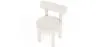 Chaise de salle à manger en bouclette fausse fourrure Tapissée - Boucles Blanches - Rhys image 7