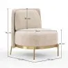 Fauteuil Design - Revêtement en Velours - Kanla image 7