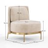 Fauteuil Design - Revêtement en Velours - Kanla image 7