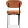 Chaise de salle à manger - Revêtue de velours - Métal noir - Margot image 7