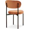 Chaise de salle à manger - Revêtue de velours - Métal noir - Margot image 7