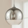  Lampe de plafond design sphérique - Lampe suspendue en métal chromé - 40cm - Speculum image 7