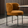 Chaise de salle à manger - Revêtue de velours - Loraine image 7