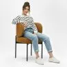Chaise de salle à manger - Revêtue de velours - Loraine image 7