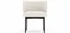 Lot de 4 - Chaise de Salle à Manger en bouclette fausse fourrure Tapissée - Boucles Blanches  - Loraine image 7