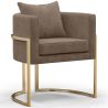 Chaise de salle à manger - Avec accoudoirs - Revêtue de velours - Giorgia image 7