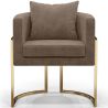 Chaise de salle à manger - Avec accoudoirs - Revêtue de velours - Giorgia image 7