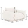 Fauteuil en bouclette fausse fourrure Tapissée - Boucles Blanches - Wers image 7