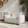 Fauteuil en bouclette fausse fourrure Tapissée - Boucles Blanches - Wers image 7
