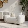 Fauteuil en bouclette fausse fourrure Tapissée - Boucles Blanches - Wers image 7