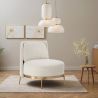 Fauteuil Design - Revêtement en Tissu Bouclé - Kanla image 7