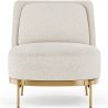 Fauteuil Design - Revêtement en Tissu Bouclé - Kanla image 7