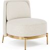 Fauteuil Design - Revêtement en Tissu Bouclé - Kanla image 7