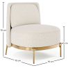 Fauteuil Design - Revêtement en Tissu Bouclé - Kanla image 7