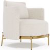 Fauteuil Design - Revêtu de Tissu Bouclé - Terrec image 7