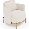 Fauteuil Design - Revêtu de Tissu Bouclé - Terrec image 7