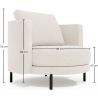 Fauteuil de Designer - Revêtement en Tissu Bouclé - Maura image 7