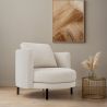 Fauteuil de Designer - Revêtement en Tissu Bouclé - Maura image 7