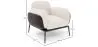 Fauteuil en bouclette fausse fourrure Tapissée - Boucles Blanches- Vandan image 7
