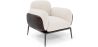 Fauteuil en bouclette fausse fourrure Tapissée - Boucles Blanches- Vandan image 7