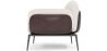 Fauteuil en bouclette fausse fourrure Tapissée - Boucles Blanches- Vandan image 7