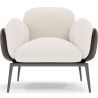Fauteuil en bouclette fausse fourrure Tapissée - Boucles Blanches- Vandan image 7