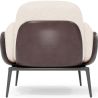 Fauteuil en bouclette fausse fourrure Tapissée - Boucles Blanches- Vandan image 7