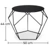 Table d'appoint - Design industriel - Métal - Diamond image 7