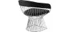 Chaise de salle à manger avec accoudoirs - Cuir et métal - Barrel image 7