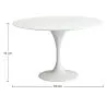 Table à Manger Ronde - 110 cm - Tulip image 7