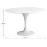 Table à Manger Ronde - 110 cm - Tulip image 7