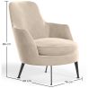 Fauteuil de Design Rembourré en Velours Style Contemporain - Hanneh image 7