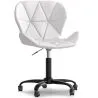 Chaise de bureau avec roulettes - Chaise pivotante de bureau - Revêtement en similicuir - Structure noire Wito image 7