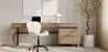 Chaise de bureau avec roulettes - Chaise pivotante de bureau - Revêtement en similicuir - Structure noire Wito image 7