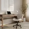 Chaise de bureau avec roulettes - Chaise pivotante de bureau - Revêtement en similicuir - Structure noire Wito image 7