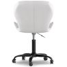 Chaise de bureau avec roulettes - Chaise pivotante de bureau - Revêtement en similicuir - Structure noire Wito image 7