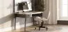 Chaise de bureau avec roulettes - Chaise pivotante de bureau - Rembourrée en tissu bouclé - Structure noire Wito image 7
