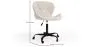 Chaise de bureau avec roulettes - Chaise pivotante de bureau - Rembourrée en tissu bouclé - Structure noire Wito image 7